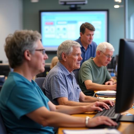 Skupinové vyučovanie za počítačom